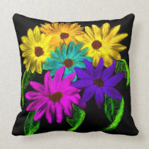 "Midnight Flowers" MoJo Pillow designed by Tawny's