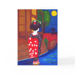 Midnight Geisha Greeting Cards