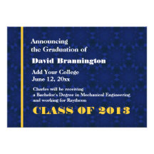 Midnight Gold New Grad Announcement Any Year G201