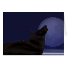 Midnight Howl Greeting Card