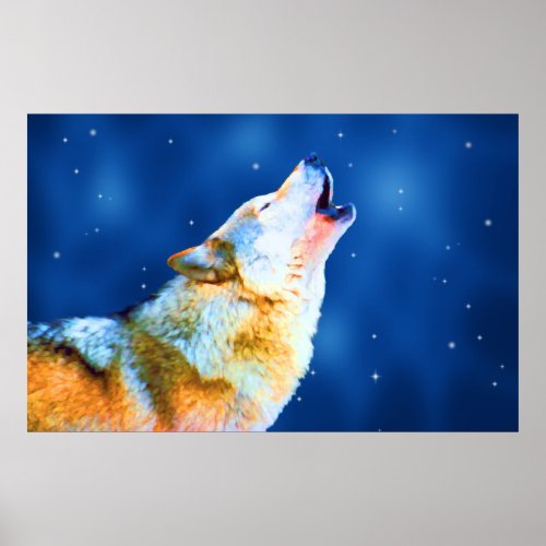 Midnight Howl Poster print