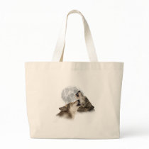 Midnight Howling Canvas Bags