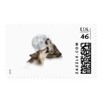 Midnight Howling Postage Stamp