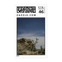 Midnight in the Mojave Postage Stamp