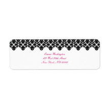 Midnight Lace: Return Address Labels