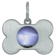 Midnight Lightening Pet ID Tag