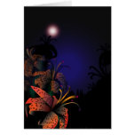 Midnight Lillies Greeting Cards