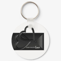 Midnight Love Card Key Chain keychains