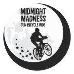 Midnight Madness Round Stickers