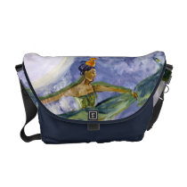 Midnight Majesty Moon Goddess  Messenger Bag