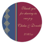 Midnight Merlot Favor stickers