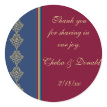 Midnight Merlot Favor stickers