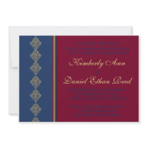 Midnight Merlot Wedding Collection invitations
