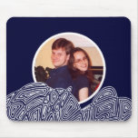 Midnight Moon Over Clouds Mousepad
