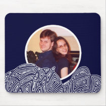 Lua da meia-noite sobre nuvens Mousepad by scribbleprints Lua da meia-noite sobre nuvens Mousepad