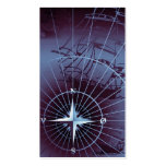 Midnight Nautical Compass Sailing Ships Business Cards