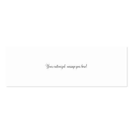 Midnight Owl Book Mark Business Card Templates (back side)