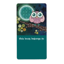 Midnight Owl Bookplates Labels labels