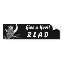 Midnight Owl Bumper Sticker bumper stickers
