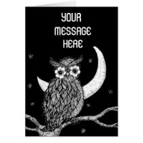 Midnight Owl Card by IArtist40 Midnight Owl Card