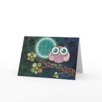 Midnight Owl Greeting Cards