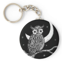 Midnight Owl Key Chain