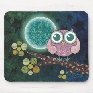 Midnight Owl zazzle_mousepad