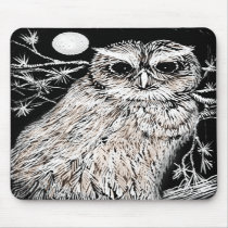 Midnight Owl Mousepad