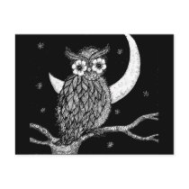 Midnight Owl Postcard