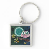 Midnight Owl Premium Keychain