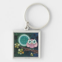 Midnight Owl Premium Keychain
