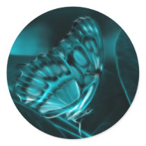Midnight Passion, Blue Butterfly Kisses stickers by KahunaLuna Midnight Passion, Blue Butterfly Kisses stickers