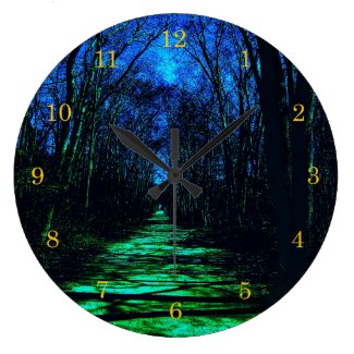 Midnight Path Wall Clock