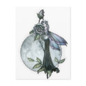 Midnight Rose Gothic Fairy Moon postcards by robmolily Midnight Rose Gothic Fairy Moon postcards