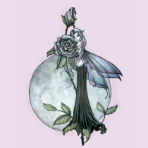 Midnight Rose Gothic Fairy Moon t-shirts