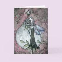 Midnight Rose Greeting Card by Molly Harrison