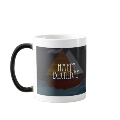 Midnight Sail - Birthday Morphing Mug by kimcards