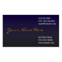 midnight satin business card templates