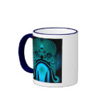 Midnight Skullcap Fractal Coffee Mug