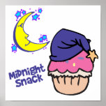 Midnight Snack Cupcake Posters