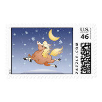Midnight Snow under the Moon stamps