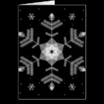 Midnight Snowflakes - Christmas greeting card cards