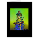 Midnight Sunflower Nymphet Card