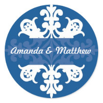 Midnight  Wedding Stickers stickers