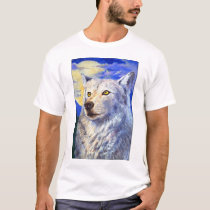 Midnight Wolf t-shirts by westart Midnight Wolf t-shirts