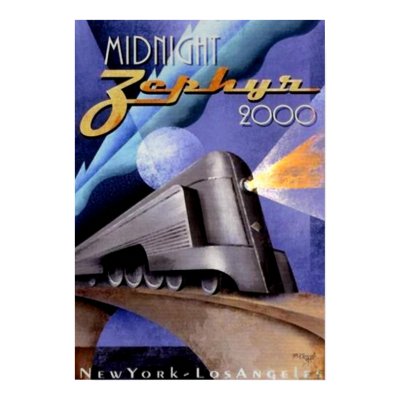 Midnight Zephyr Print by vintagegiftmall