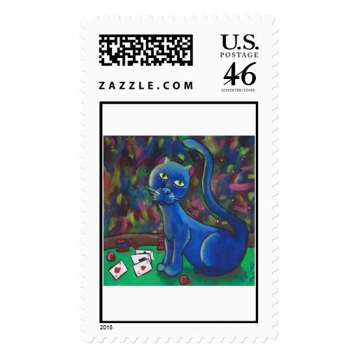 MidnightLouie Postage Stamps