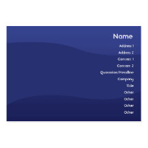 Midnightwave - Chubby Business Card Templates