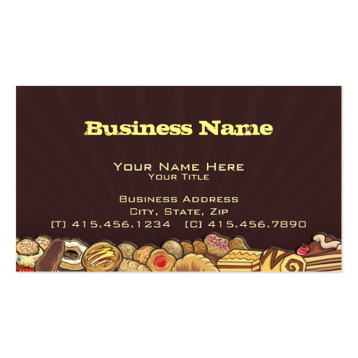 midnite snack ~ bc business card (front side)