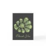 Midori Lime Peacock Wedding Thank You Note Card